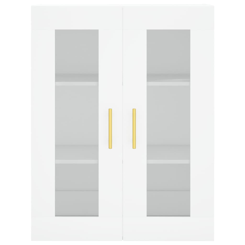 vidaXL Ντουλάπια Επιτοίχια 2 τεμ. Λευκά από Επεξεργασμένο Ξύλο