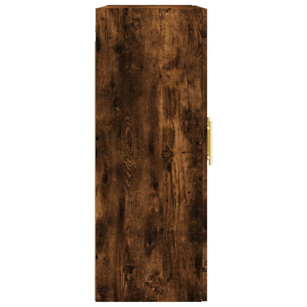 vidaXL Ντουλάπια Τοίχου 2 τεμ. Καπνιστή Δρυς από Επεξεργασμένο Ξύλο