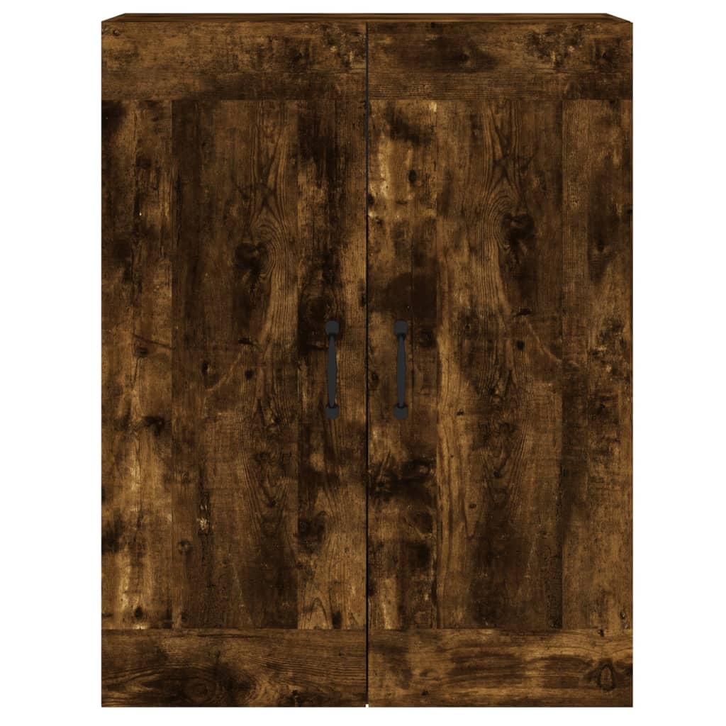 vidaXL Ντουλάπια Τοίχου 2 τεμ. Καπνιστή Δρυς από Επεξεργασμένο Ξύλο
