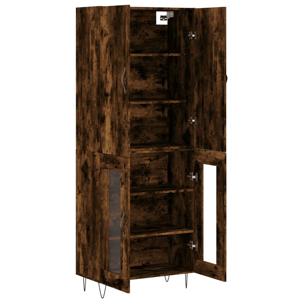 vidaXL Ντουλάπι Καπνιστή Δρυς 69,5x34x180 εκ. από Επεξεργασμένο Ξύλο