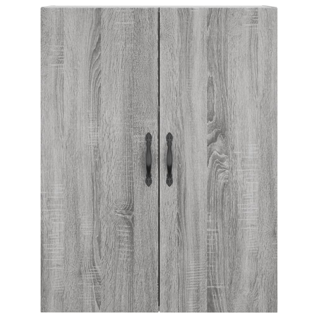 vidaXL Ντουλάπι Γκρι Sonoma 69,5 x 34 x 180 εκ. Επεξεργασμένο Ξύλο