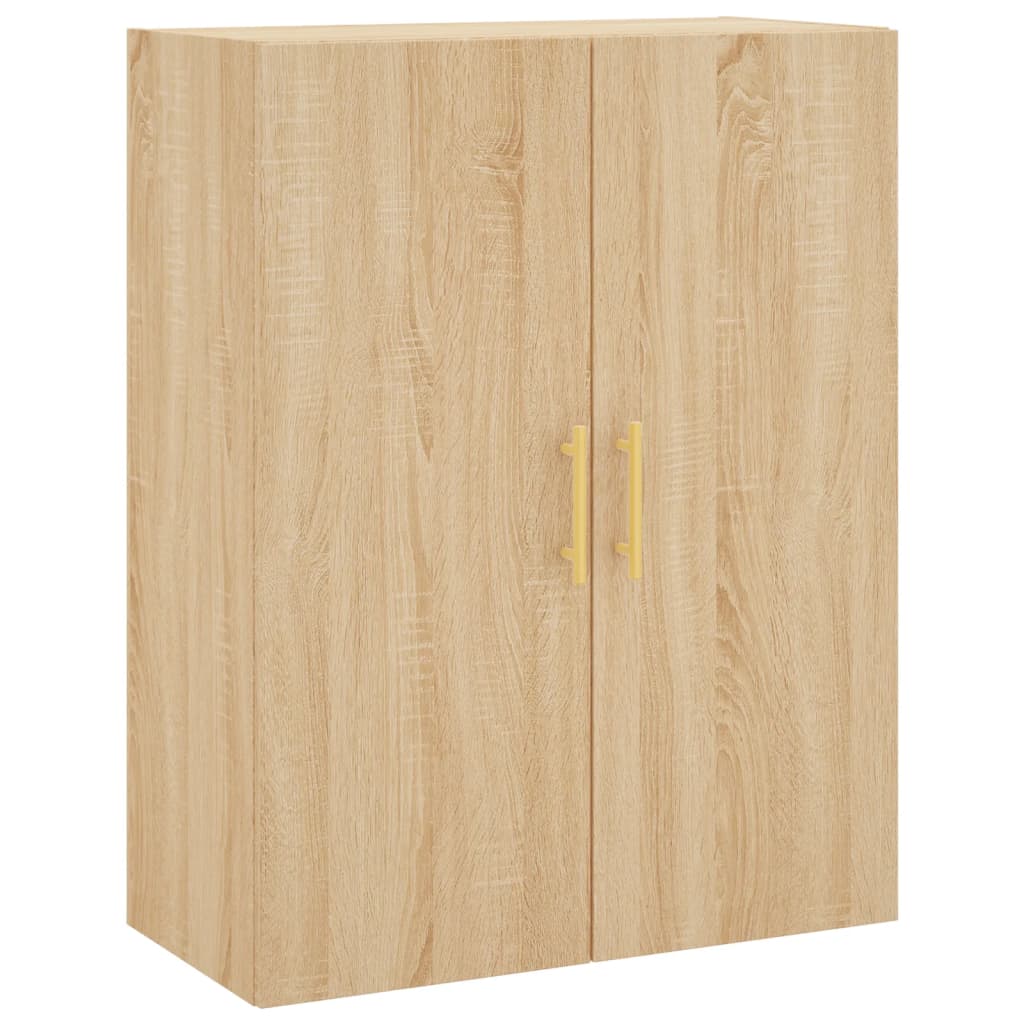 vidaXL Ντουλάπι Sonoma δρυς 69,5 x 34 x 180 εκ. από Επεξεργασμένο Ξύλο