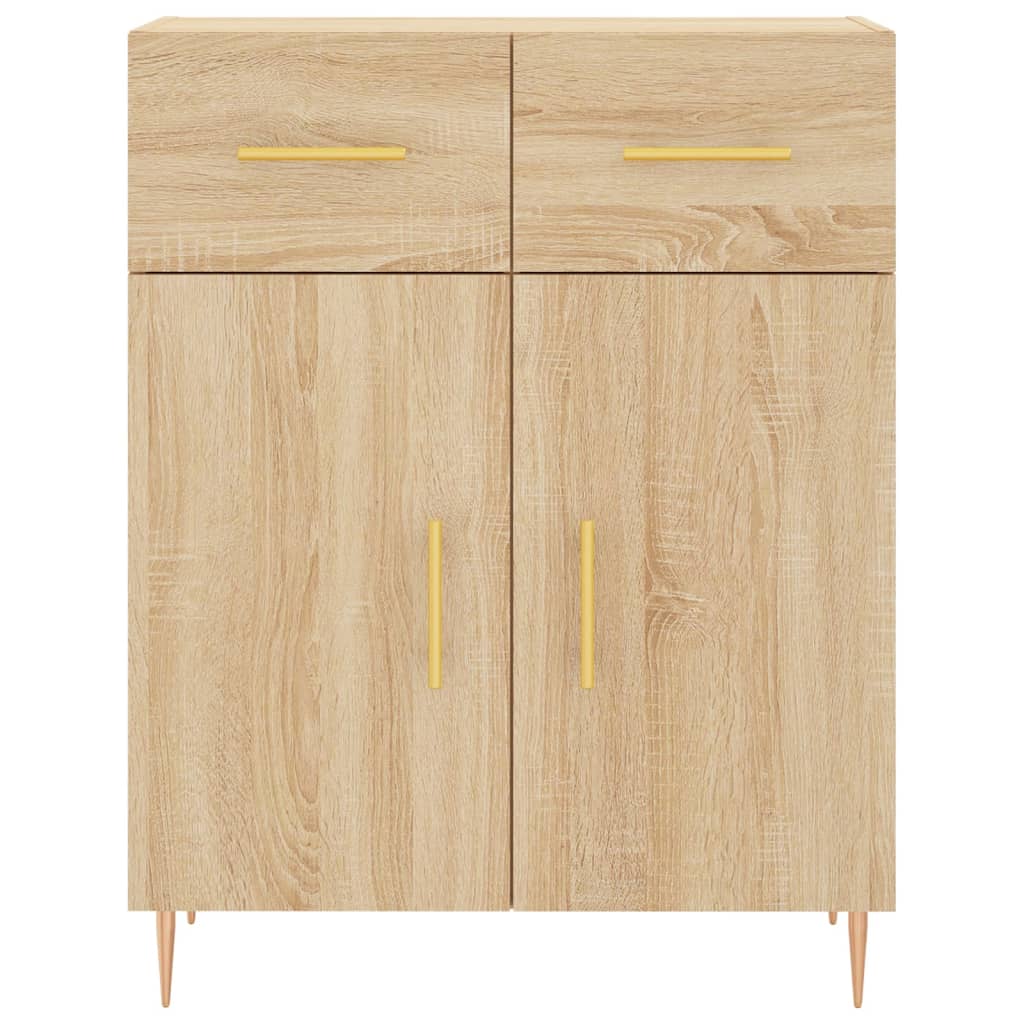 vidaXL Ντουλάπι Sonoma δρυς 69,5 x 34 x 180 εκ. από Επεξεργασμένο Ξύλο