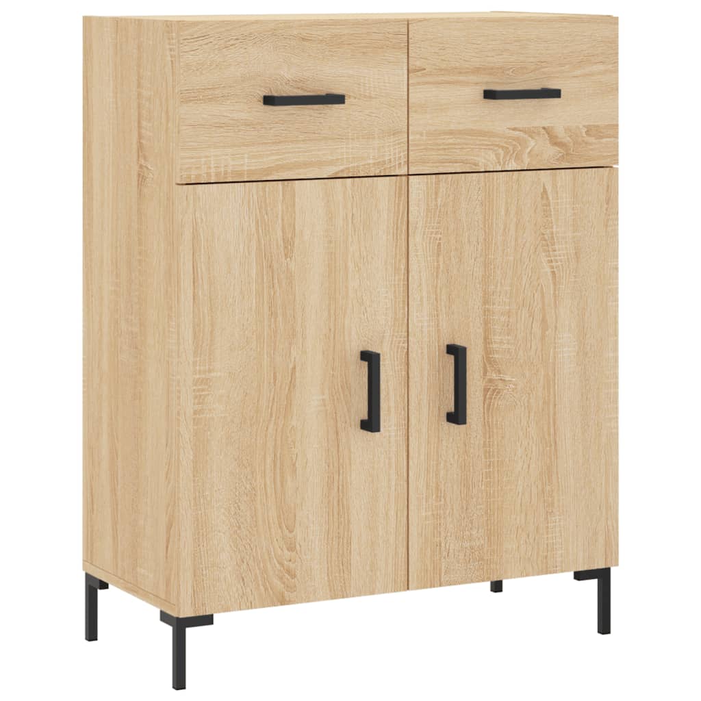 vidaXL Ντουλάπι Sonoma δρυς 69,5 x 34 x 180 εκ. από Επεξεργασμένο Ξύλο