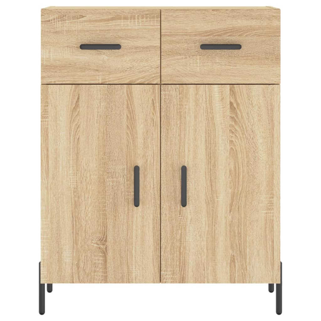 vidaXL Ντουλάπι Sonoma δρυς 69,5 x 34 x 180 εκ. από Επεξεργασμένο Ξύλο