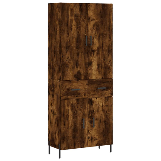 vidaXL Ντουλάπι Καπνιστή Δρυς 69,5x34x180 εκ. από Επεξεργασμένο Ξύλο