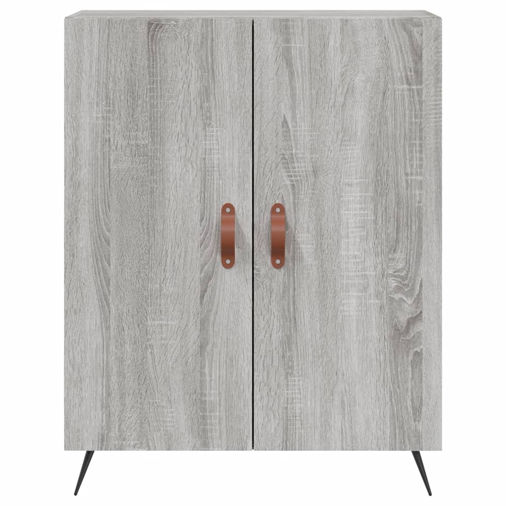 vidaXL Ντουλάπι Γκρι Sonoma 69,5 x 34 x 180 εκ. Επεξεργασμένο Ξύλο