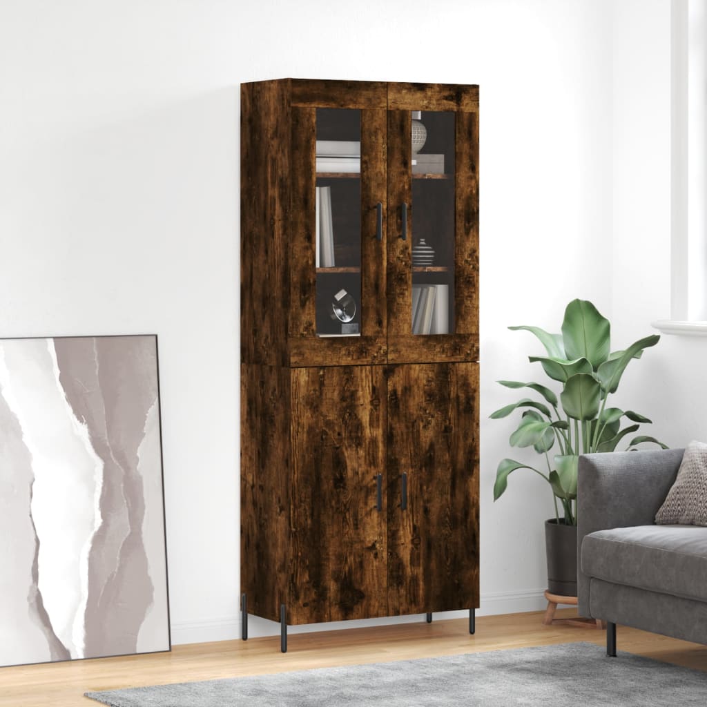 vidaXL Ντουλάπι Καπνιστή Δρυς 69,5x34x180 εκ. από Επεξεργασμένο Ξύλο