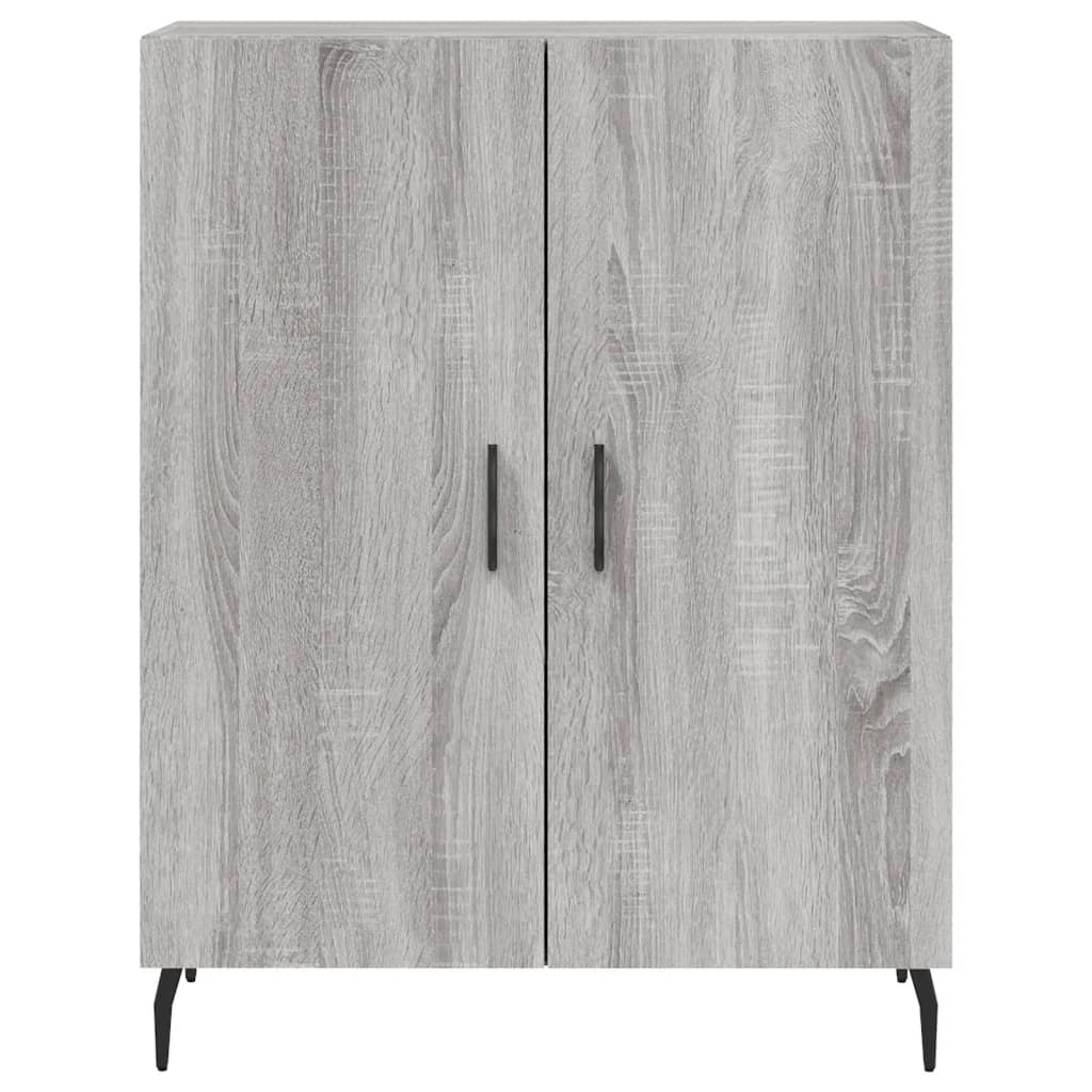 vidaXL Ντουλάπι Γκρι Sonoma 69,5 x 34 x 180 εκ. Επεξεργασμένο Ξύλο