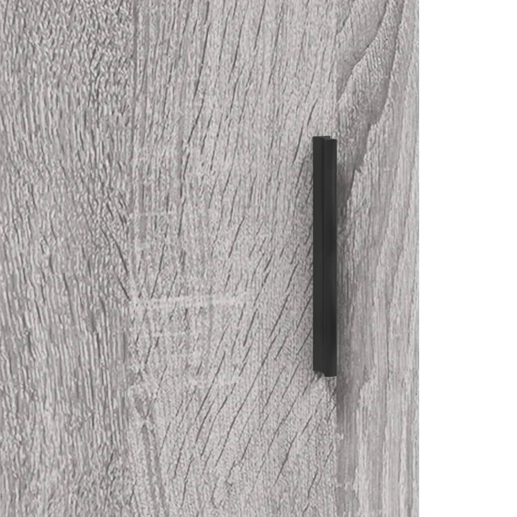 vidaXL Ντουλάπι Γκρι Sonoma 69,5 x 34 x 180 εκ. Επεξεργασμένο Ξύλο