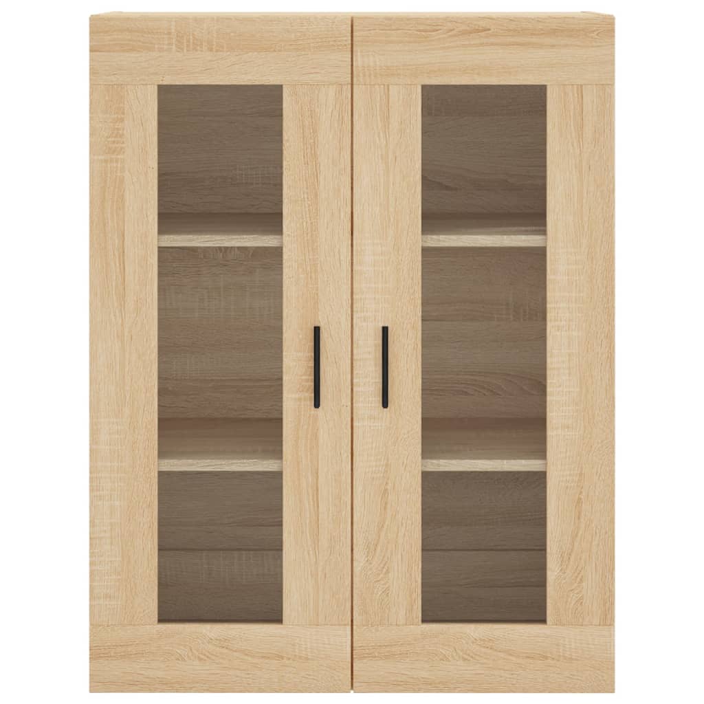 vidaXL Ντουλάπι Sonoma δρυς 69,5 x 34 x 180 εκ. από Επεξεργασμένο Ξύλο