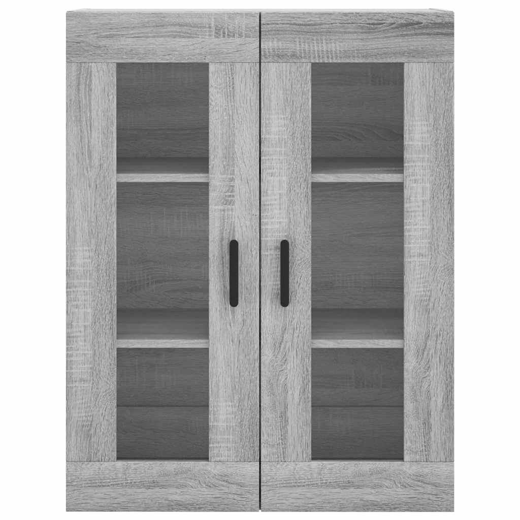 vidaXL Ντουλάπι Γκρι Sonoma 69,5 x 34 x 180 εκ. Επεξεργασμένο Ξύλο