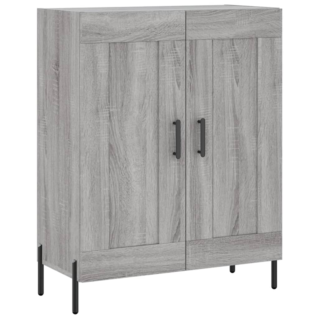 vidaXL Ντουλάπι Γκρι Sonoma 69,5 x 34 x 180 εκ. Επεξεργασμένο Ξύλο