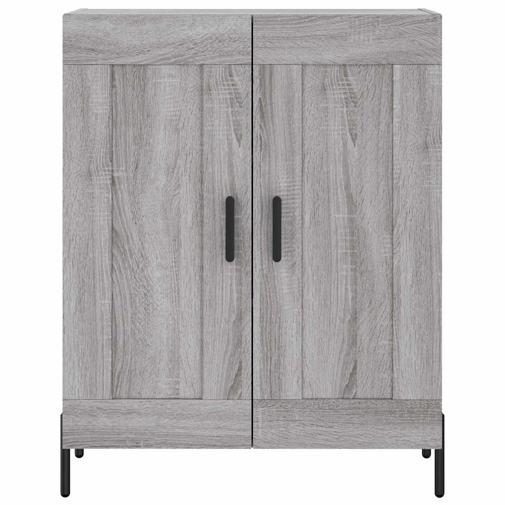 vidaXL Ντουλάπι Γκρι Sonoma 69,5 x 34 x 180 εκ. Επεξεργασμένο Ξύλο