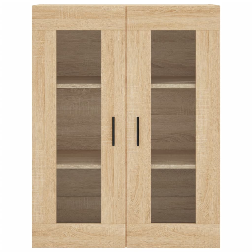 vidaXL Ντουλάπι Sonoma δρυς 69,5 x 34 x 180 εκ. από Επεξεργασμένο Ξύλο