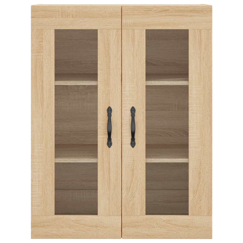 vidaXL Ντουλάπι Sonoma δρυς 69,5 x 34 x 180 εκ. από Επεξεργασμένο Ξύλο