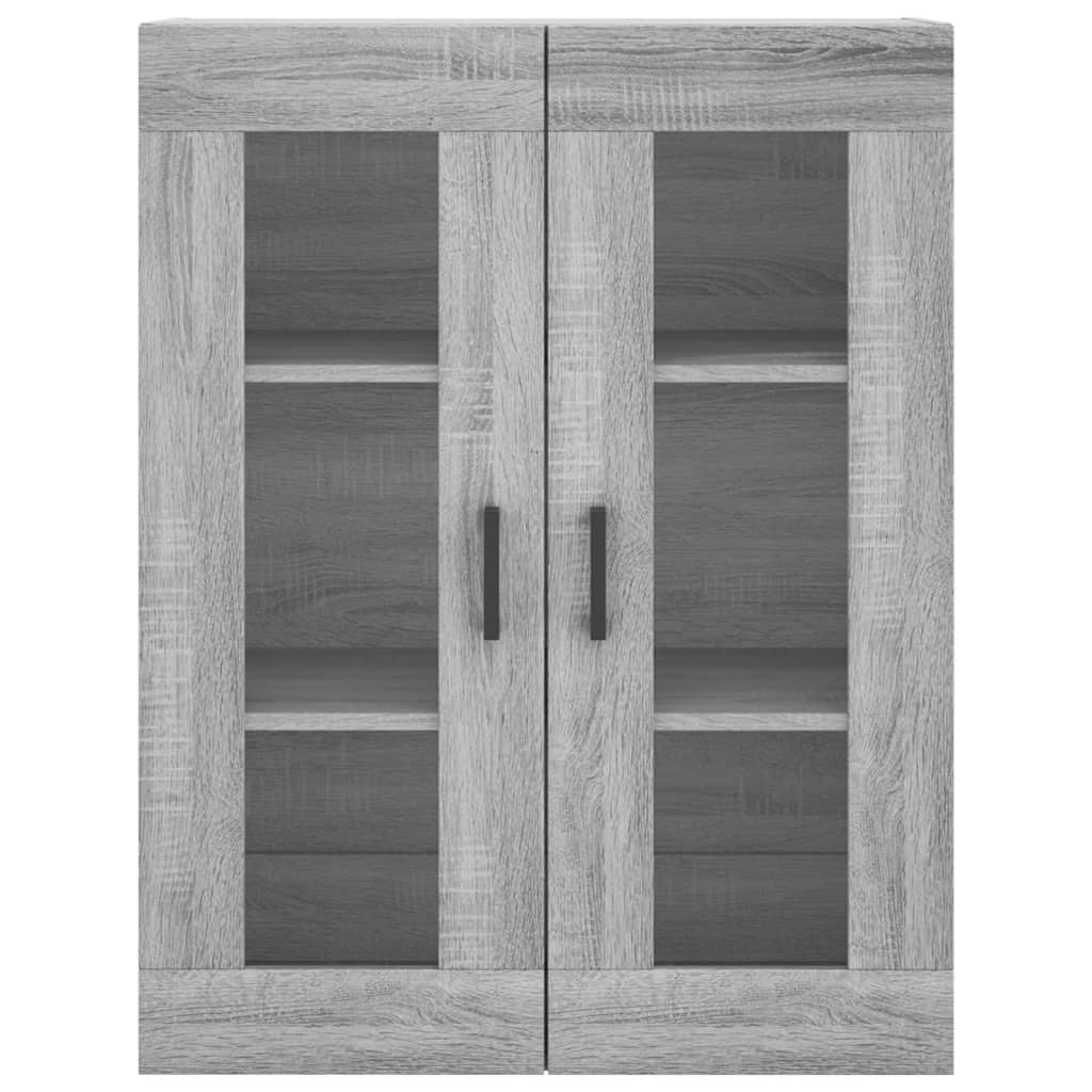 vidaXL Ντουλάπι Γκρι Sonoma 69,5 x 34 x 180 εκ. Επεξεργασμένο Ξύλο