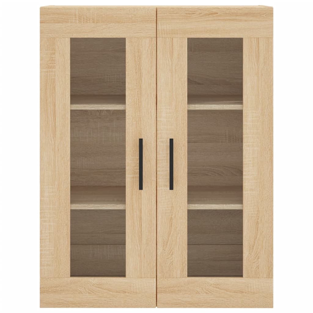 vidaXL Ντουλάπι Sonoma δρυς 69,5 x 34 x 180 εκ. από Επεξεργασμένο Ξύλο