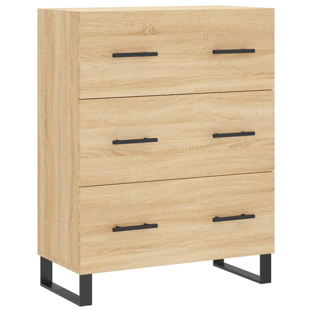 vidaXL Ντουλάπι Sonoma δρυς 69,5 x 34 x 180 εκ. από Επεξεργασμένο Ξύλο