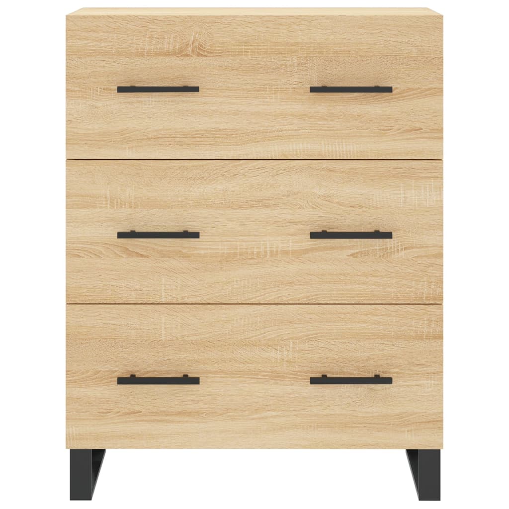 vidaXL Ντουλάπι Sonoma δρυς 69,5 x 34 x 180 εκ. από Επεξεργασμένο Ξύλο