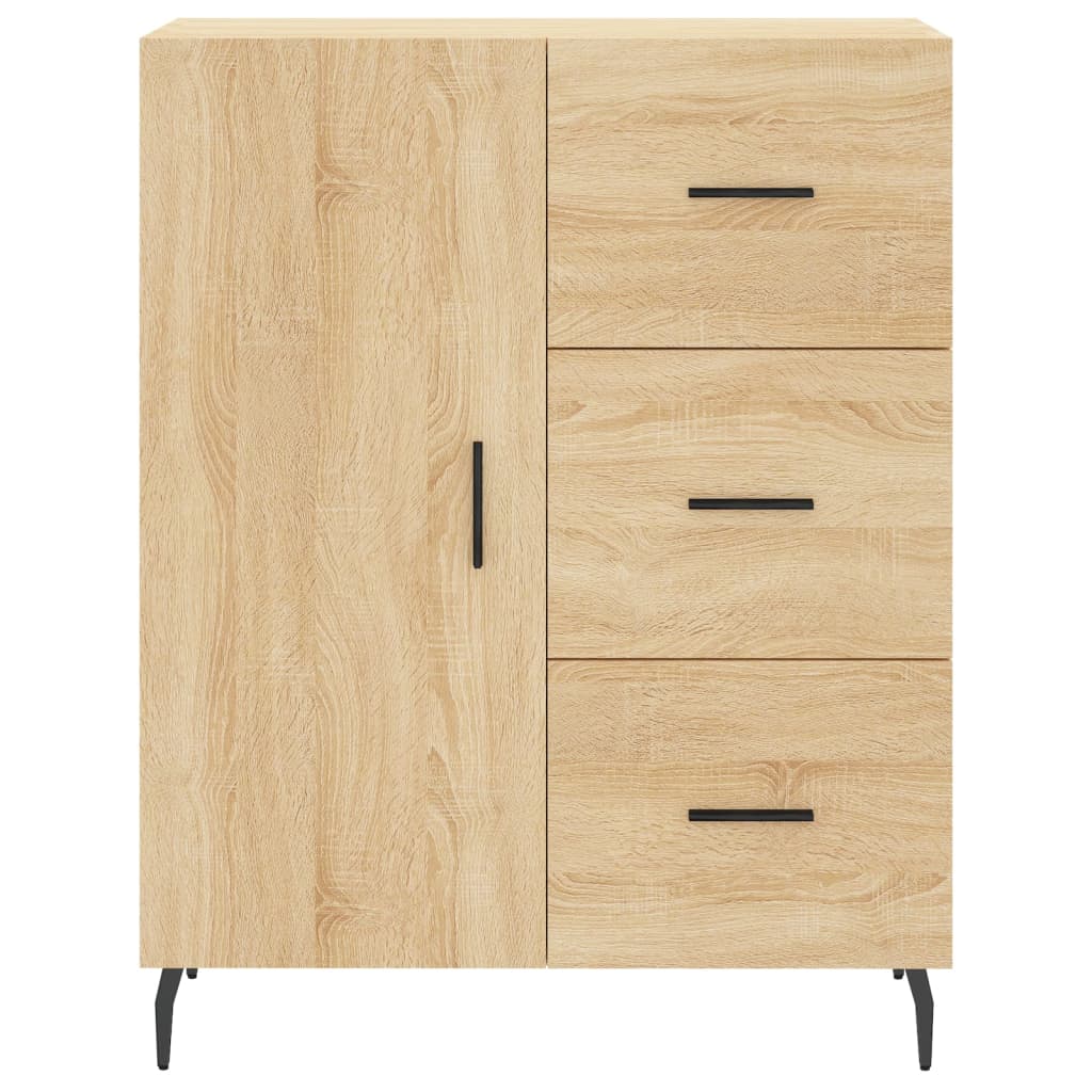 vidaXL Ντουλάπι Sonoma δρυς 69,5 x 34 x 180 εκ. από Επεξεργασμένο Ξύλο