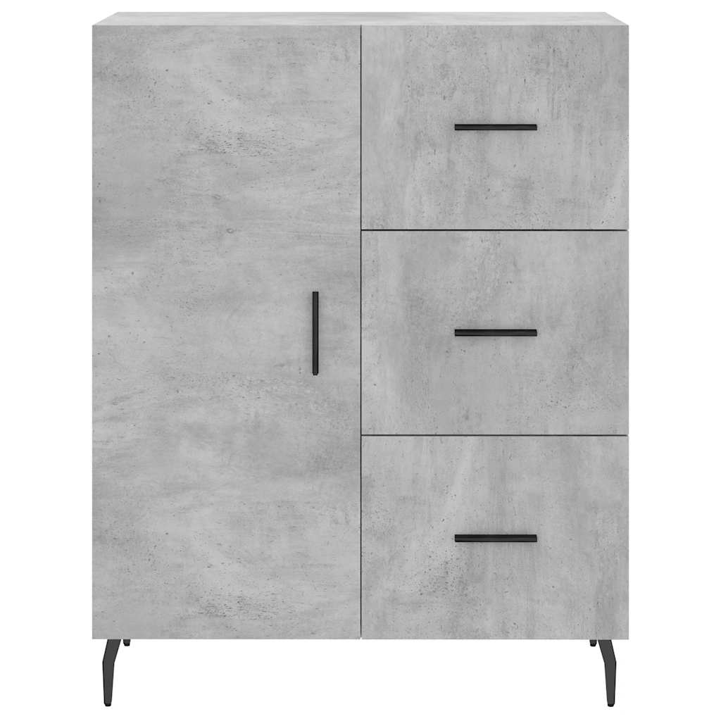 vidaXL Ντουλάπι Γκρι Σκυροδέματος 69,5x34x180 εκ. Επεξεργασμένο Ξύλο