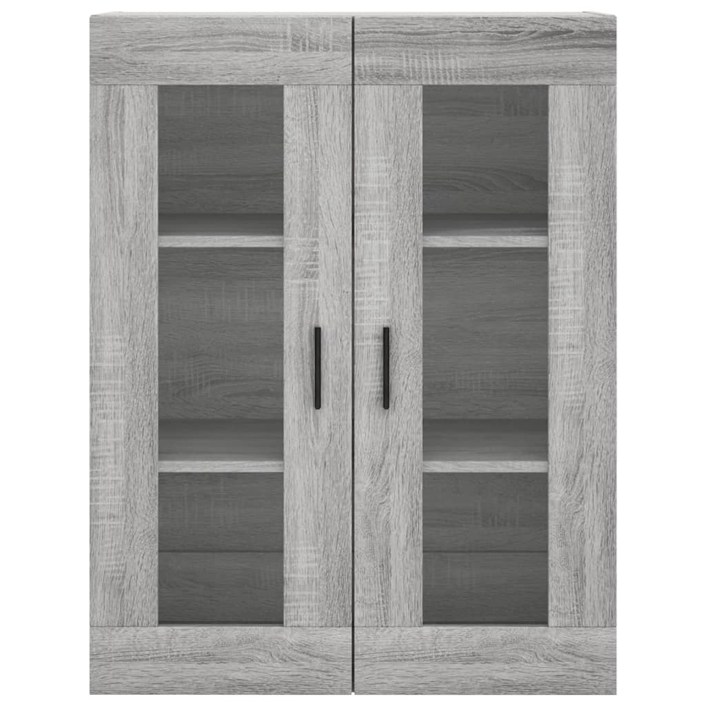 vidaXL Ντουλάπι Γκρι Sonoma 69,5 x 34 x 180 εκ. Επεξεργασμένο Ξύλο