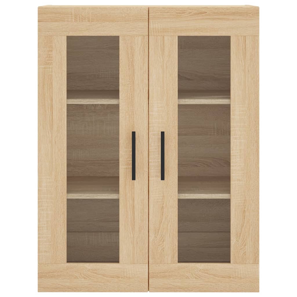 vidaXL Ντουλάπι Sonoma δρυς 69,5 x 34 x 180 εκ. από Επεξεργασμένο Ξύλο