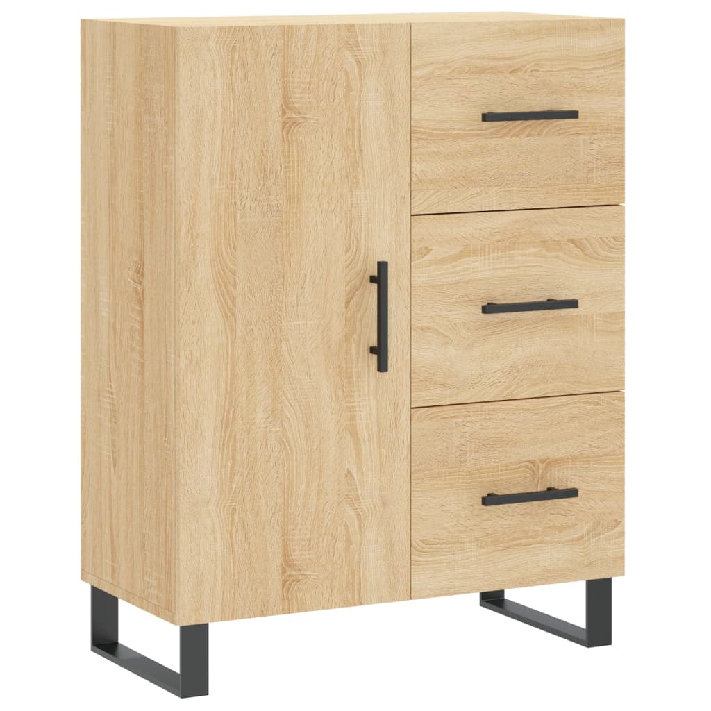 vidaXL Ντουλάπι Sonoma δρυς 69,5 x 34 x 180 εκ. από Επεξεργασμένο Ξύλο