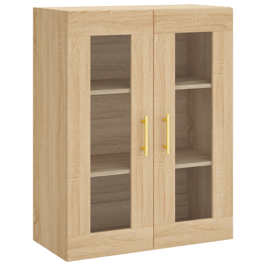 vidaXL Ντουλάπι Sonoma δρυς 69,5 x 34 x 180 εκ. από Επεξεργασμένο Ξύλο