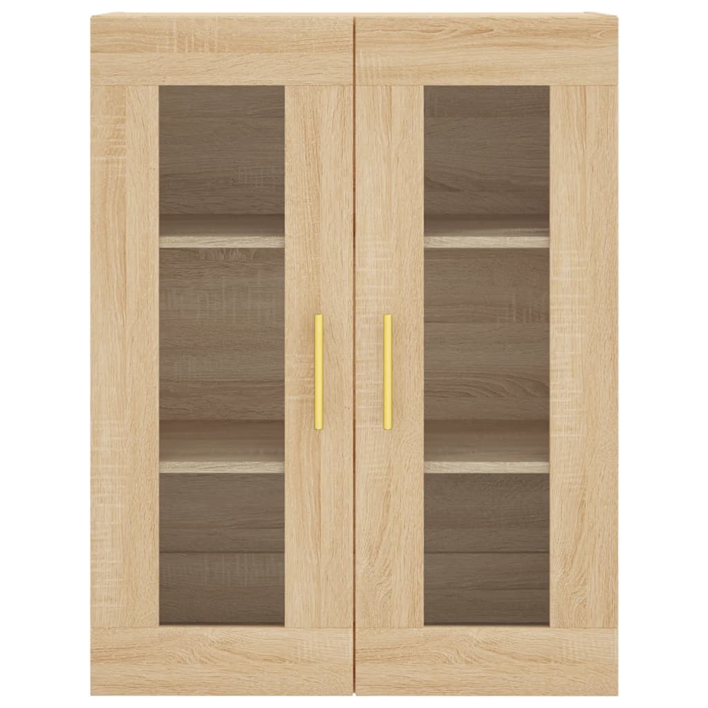 vidaXL Ντουλάπι Sonoma δρυς 69,5 x 34 x 180 εκ. από Επεξεργασμένο Ξύλο