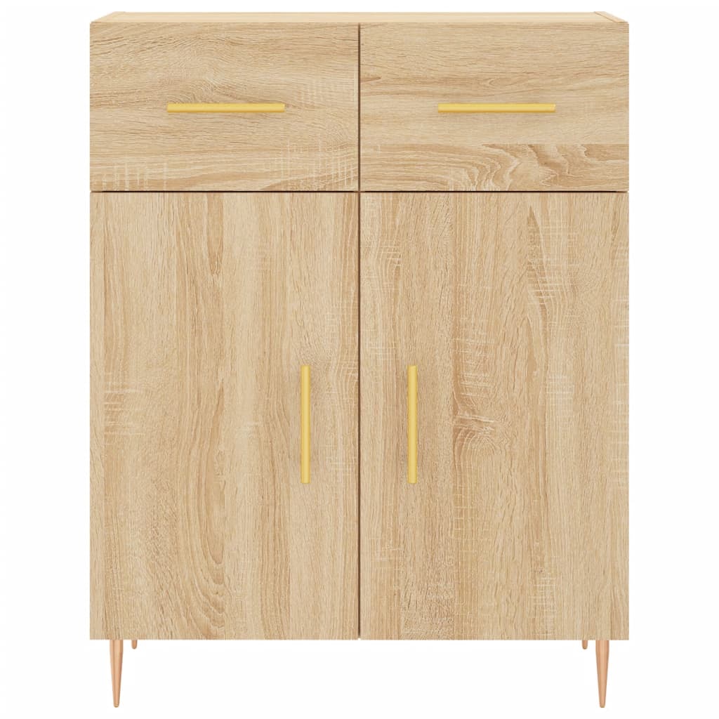 vidaXL Ντουλάπι Sonoma δρυς 69,5 x 34 x 180 εκ. από Επεξεργασμένο Ξύλο
