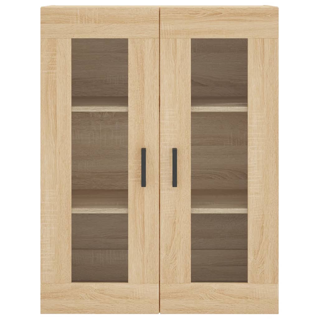 vidaXL Ντουλάπι Sonoma δρυς 69,5 x 34 x 180 εκ. από Επεξεργασμένο Ξύλο