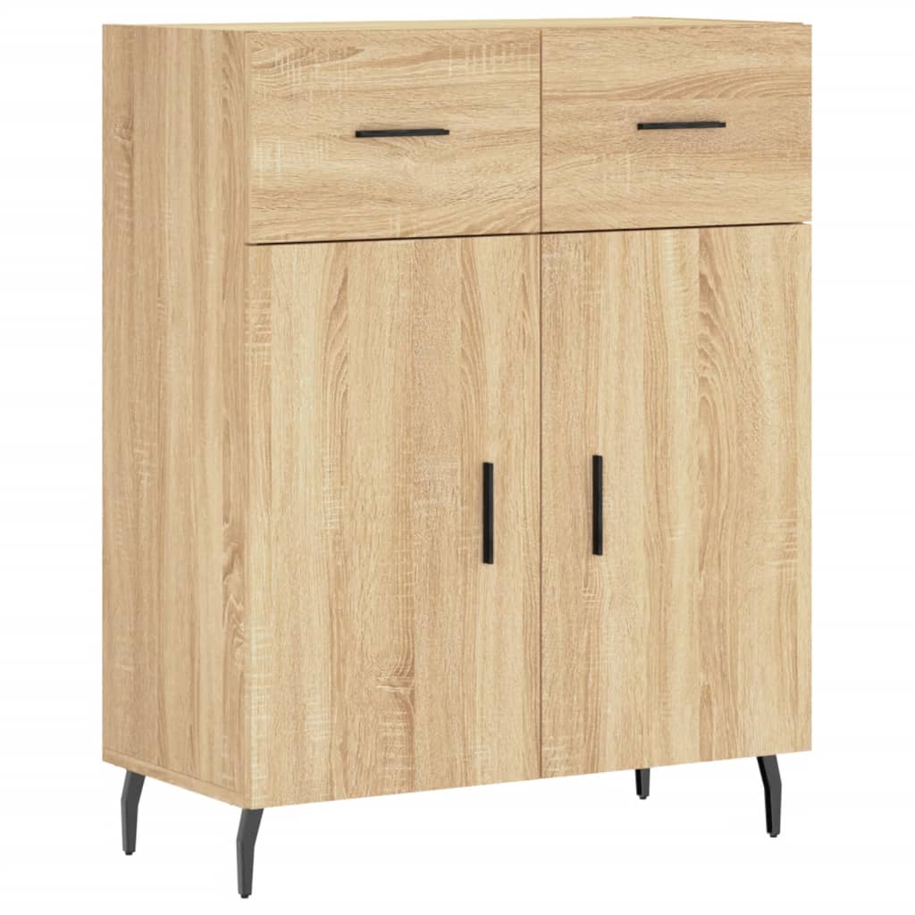 vidaXL Ντουλάπι Sonoma δρυς 69,5 x 34 x 180 εκ. από Επεξεργασμένο Ξύλο