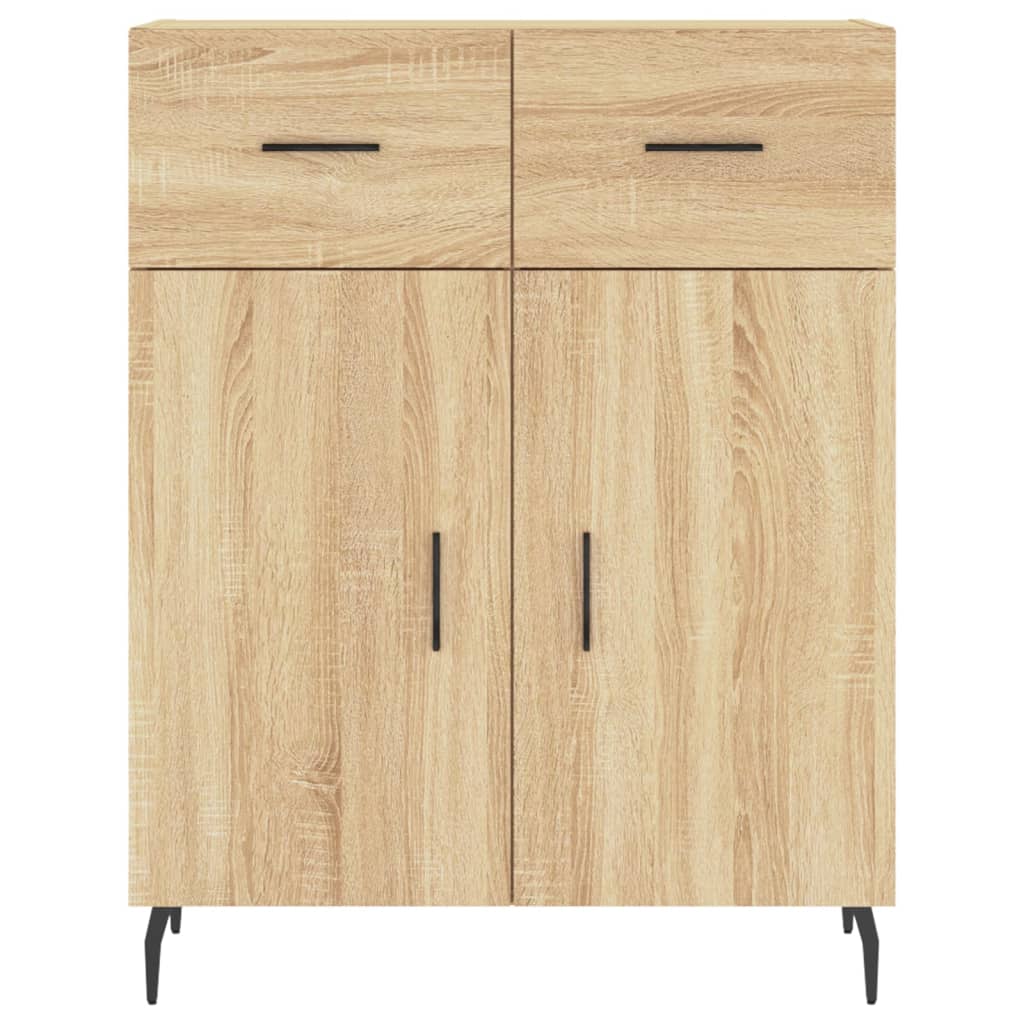 vidaXL Ντουλάπι Sonoma δρυς 69,5 x 34 x 180 εκ. από Επεξεργασμένο Ξύλο