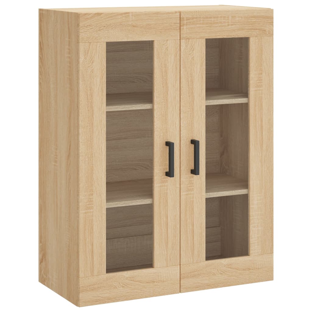 vidaXL Ντουλάπι Sonoma δρυς 69,5 x 34 x 180 εκ. από Επεξεργασμένο Ξύλο