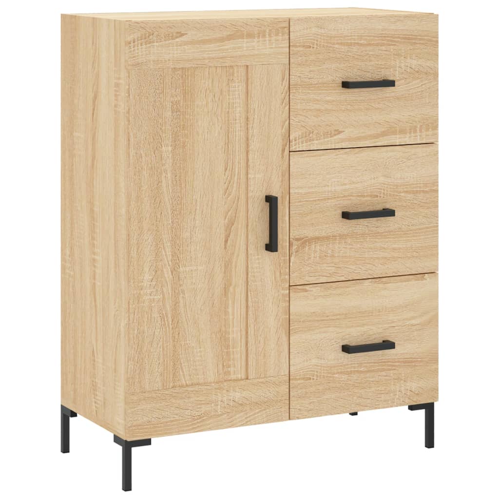 vidaXL Ντουλάπι Sonoma δρυς 69,5 x 34 x 180 εκ. από Επεξεργασμένο Ξύλο