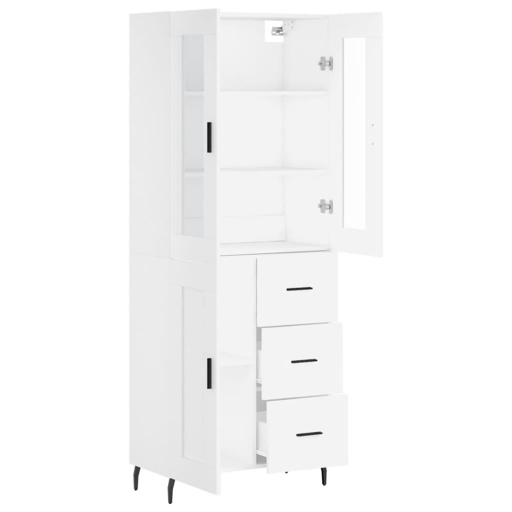 vidaXL Ντουλάπι Λευκό 69,5x34x180 εκ. από Επεξεργασμένο Ξύλο