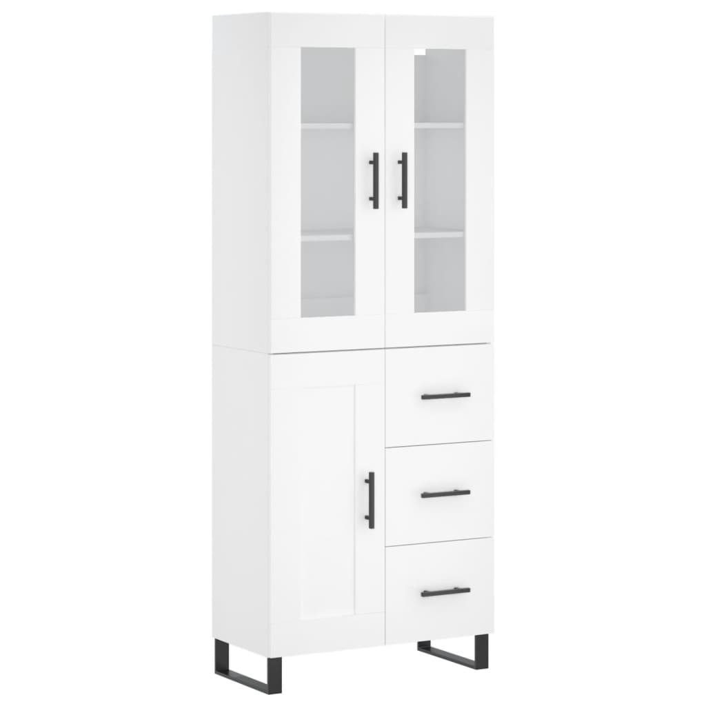 vidaXL Ντουλάπι Λευκό 69,5x34x180 εκ. από Επεξεργασμένο Ξύλο