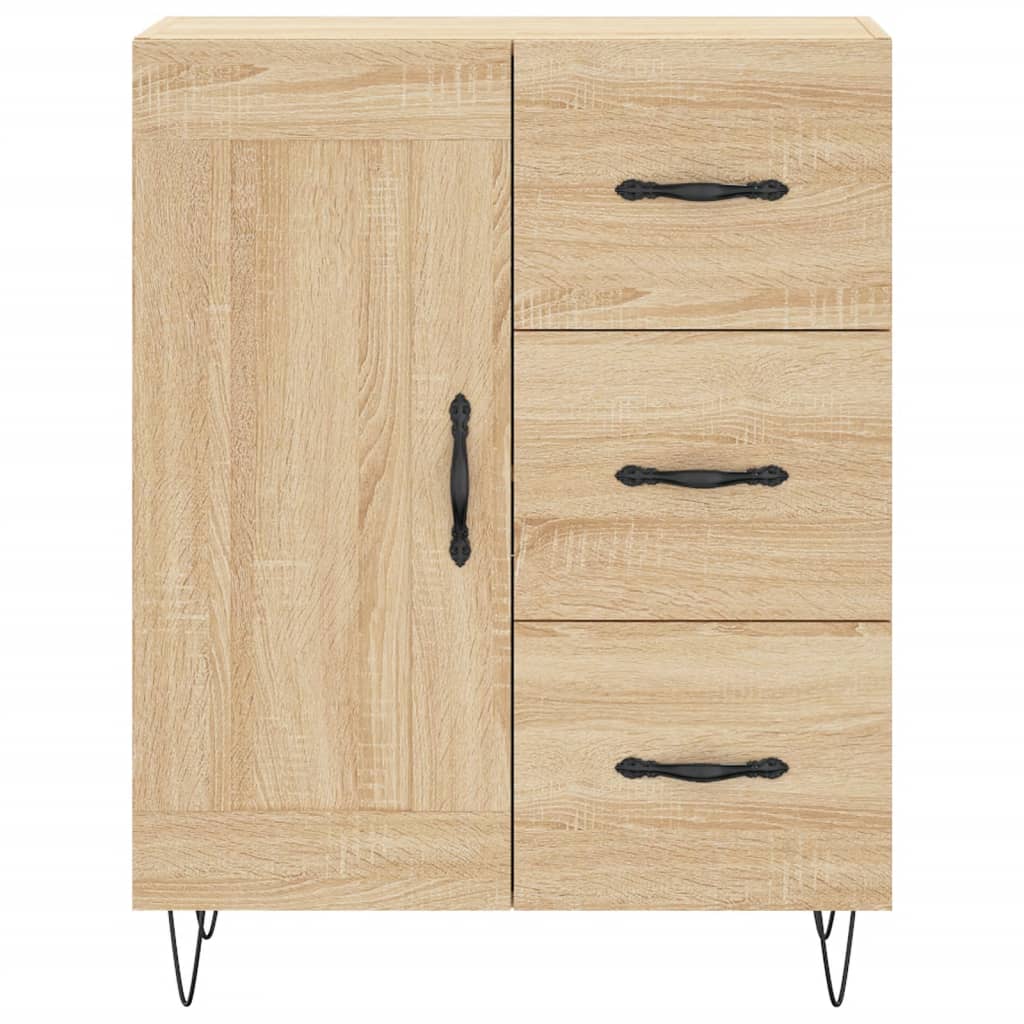 vidaXL Ντουλάπι Sonoma δρυς 69,5 x 34 x 180 εκ. από Επεξεργασμένο Ξύλο