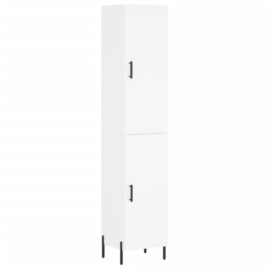 vidaXL Ντουλάπι Λευκό 34,5 x 34 x 180 εκ. από Επεξεργασμένο Ξύλο