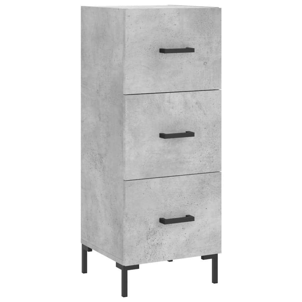 vidaXL Ντουλάπι Γκρι Σκυροδέματος 34,5x34x180 εκ. Επεξεργασμένο Ξύλο