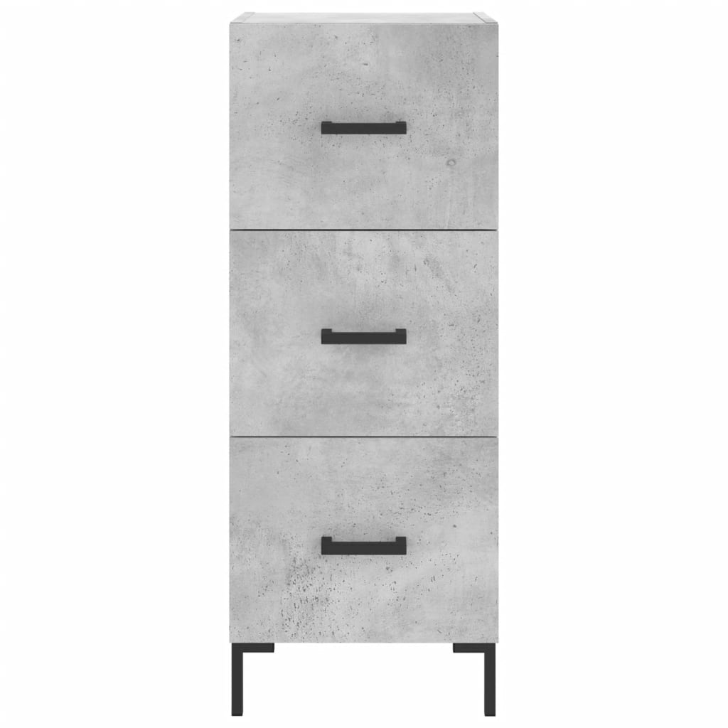vidaXL Ντουλάπι Γκρι Σκυροδέματος 34,5x34x180 εκ. Επεξεργασμένο Ξύλο