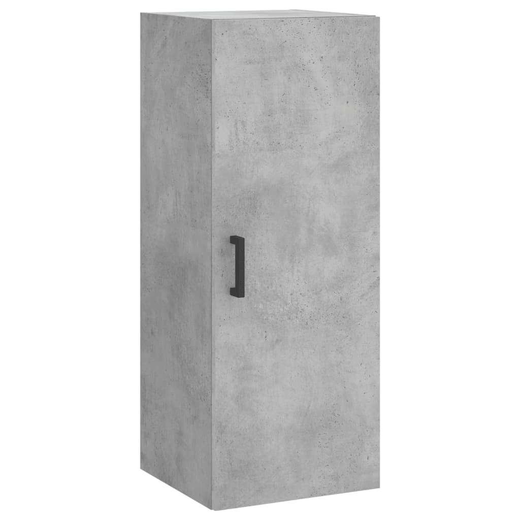 vidaXL Ντουλάπι Γκρι Σκυροδέματος 34,5x34x180 εκ. Επεξεργασμένο Ξύλο