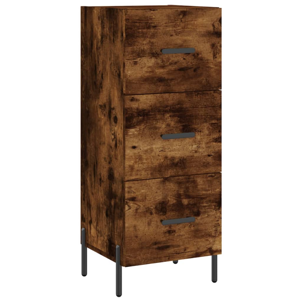 vidaXL Ντουλάπι Καπνιστή δρυς 34,5x34x180 εκ. από Επεξεργασμένο Ξύλο