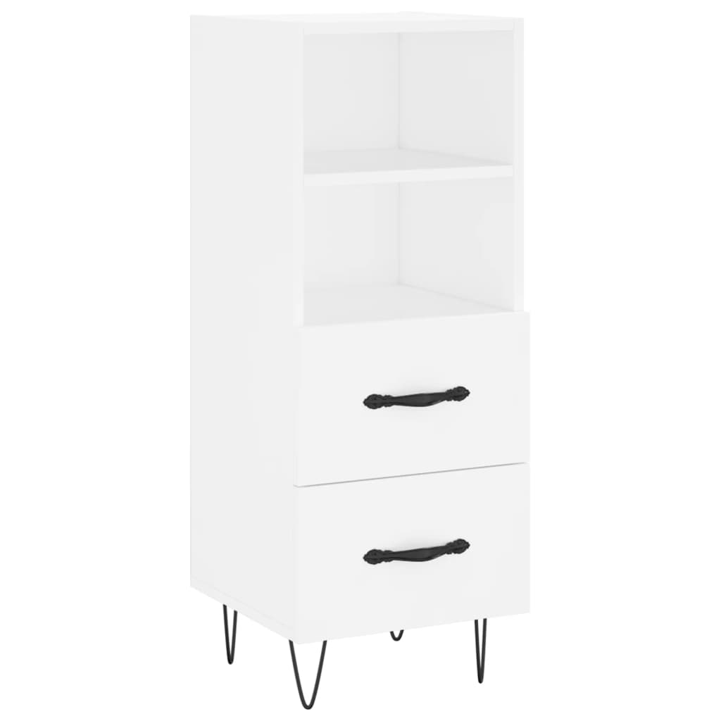 vidaXL Ντουλάπι Λευκό 34,5 x 34 x 180 εκ. από Επεξεργασμένο Ξύλο