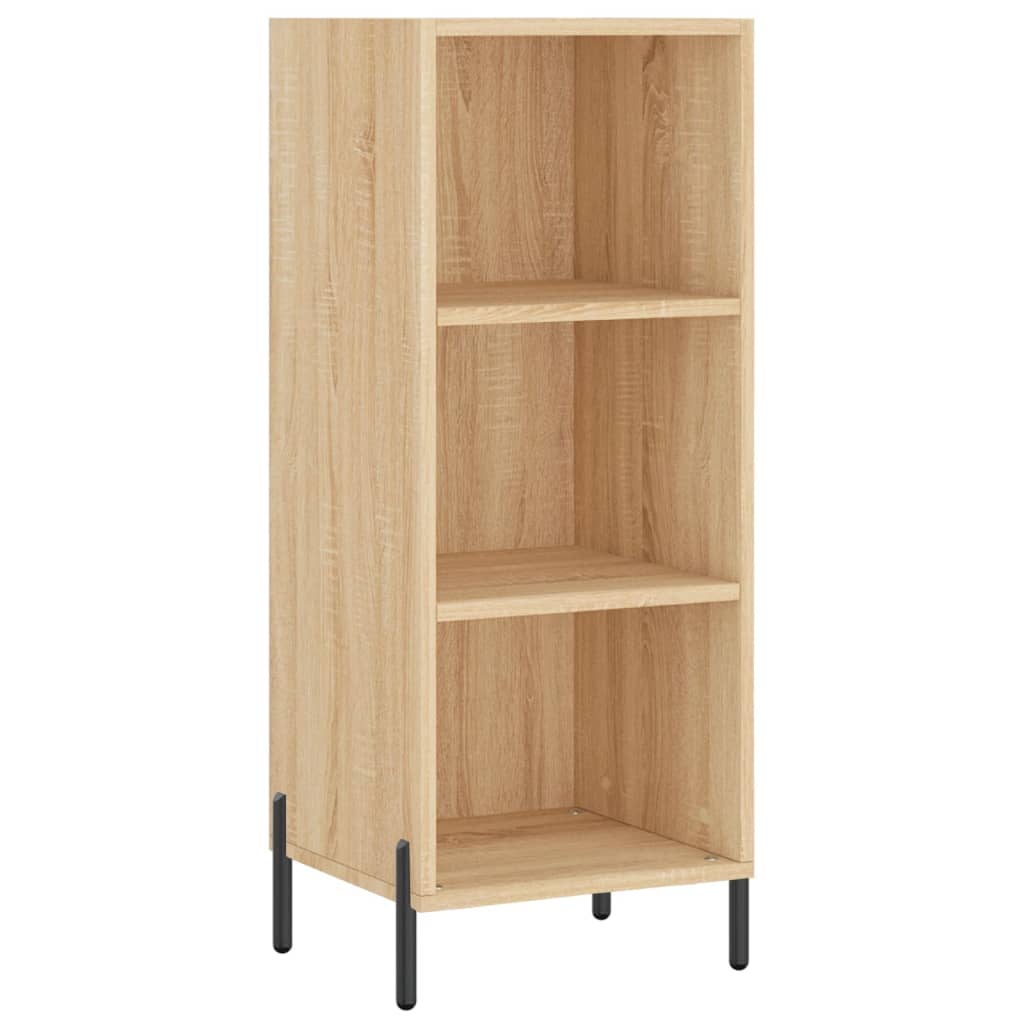 vidaXL Μπουφές Sonoma δρυς 34,5 x 34 x 180 εκ. από Επεξεργασμένο Ξύλο