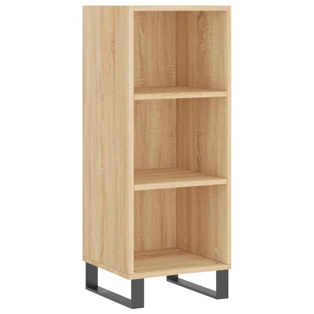 vidaXL Μπουφές Sonoma δρυς 34,5 x 34 x 180 εκ. από Επεξεργασμένο Ξύλο