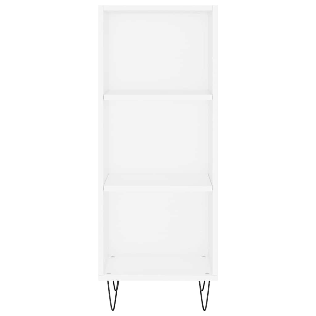 vidaXL Ντουλάπι Λευκό 34,5 x 34 x 180 εκ. από Επεξεργασμένο Ξύλο