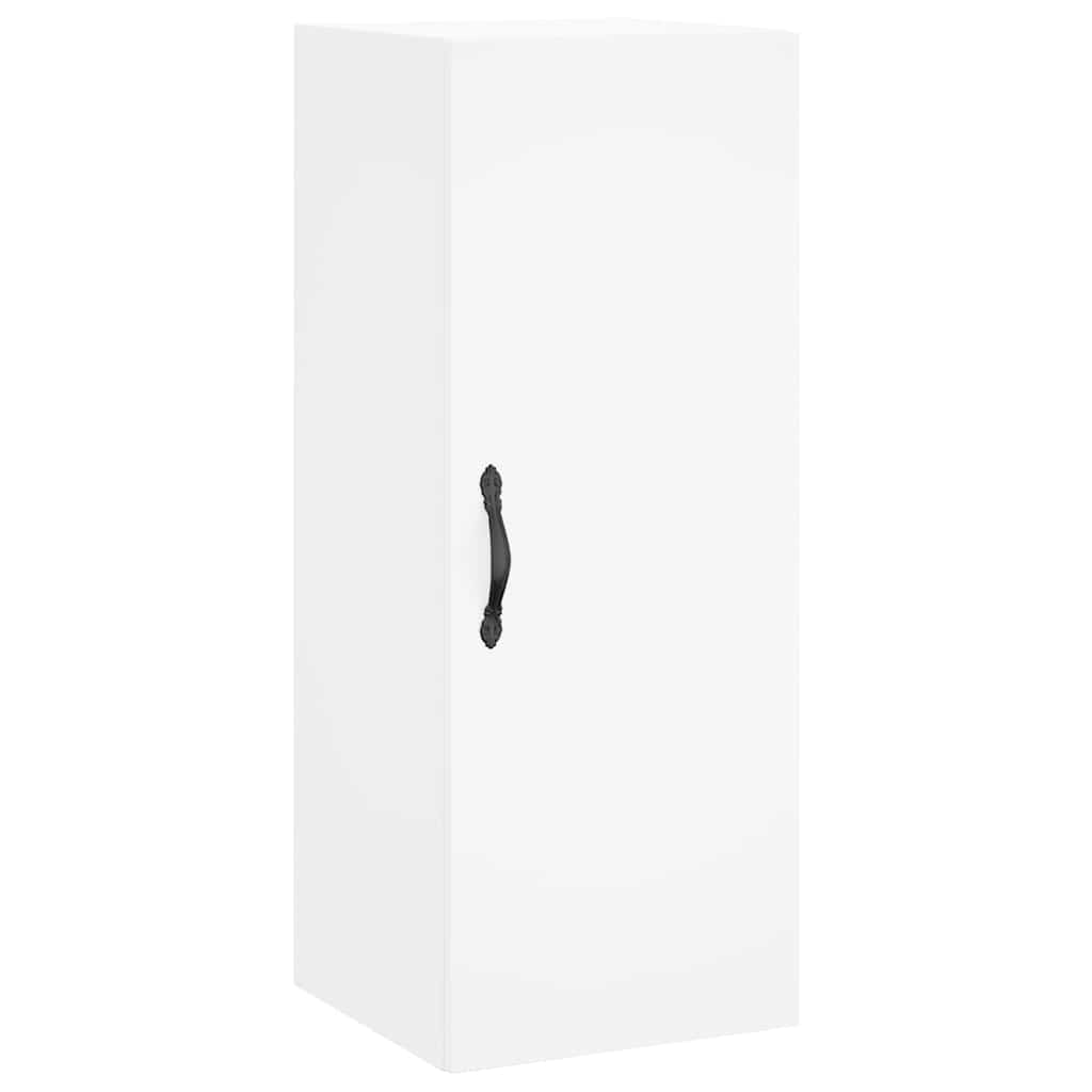 vidaXL Ντουλάπι Λευκό 34,5 x 34 x 180 εκ. από Επεξεργασμένο Ξύλο